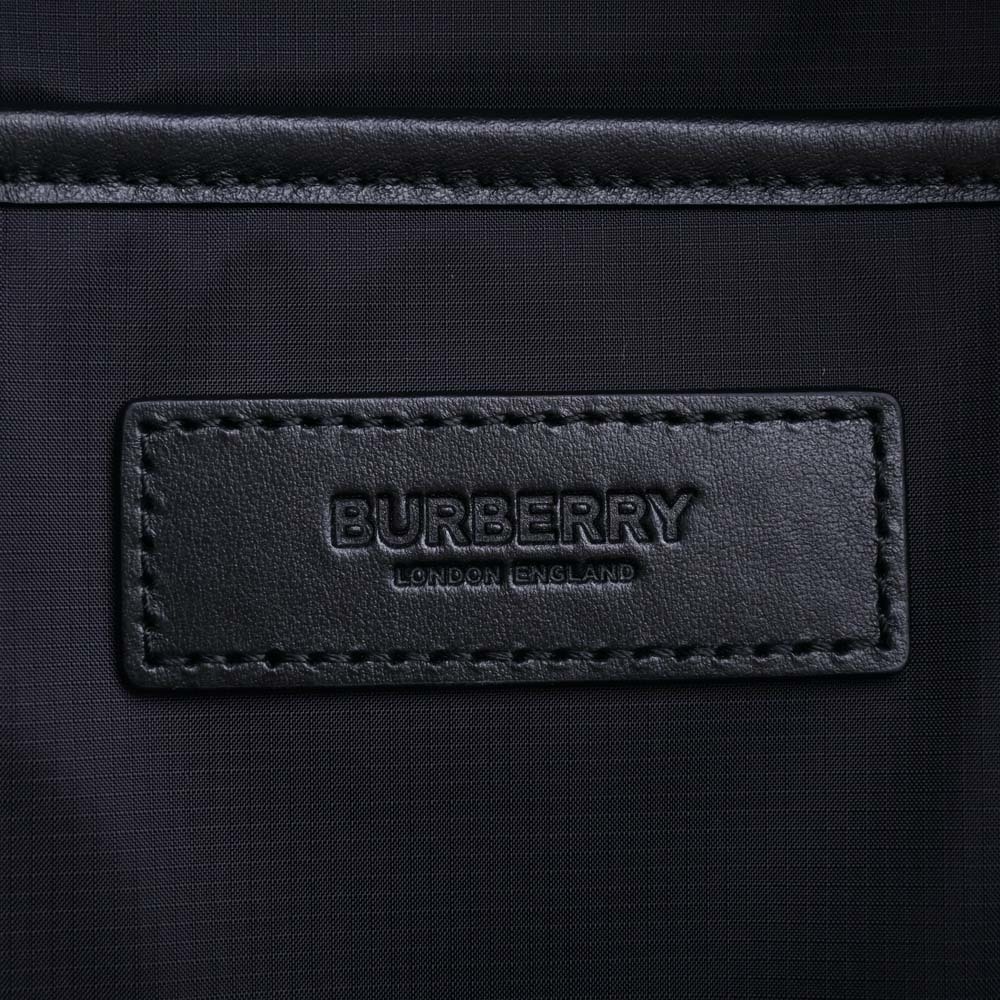 Burberry Nylon Logo Backpack Rucksack Black - Picture 5 of 7